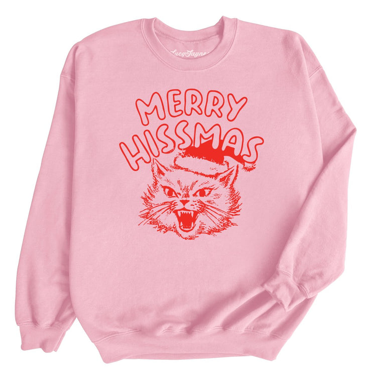 Merry Hissmas - Light Pink - Unisex Sweatshirt
