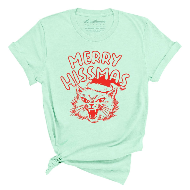 Merry Hissmas - Heather Mint - Unisex T-Shirt