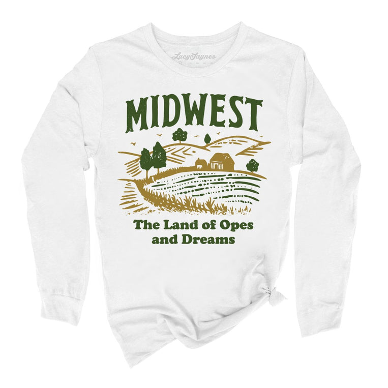 Midwest Land of Opes and Dreams - White - Full Front