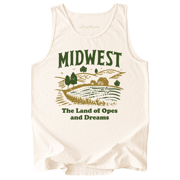 Midwest Land of Opes and Dreams Comfort Colors Tank Top