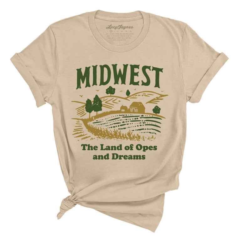 Midwest Land of Opes and Dreams - Tan - Full Front