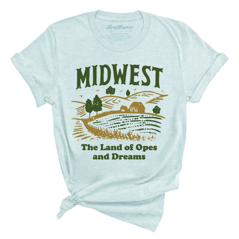 Midwest Land of Opes and Dreams - Heather Ice Blue - Full Front