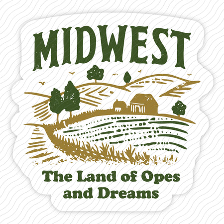 Midwest Lands Of Opes And Dreams Sticker