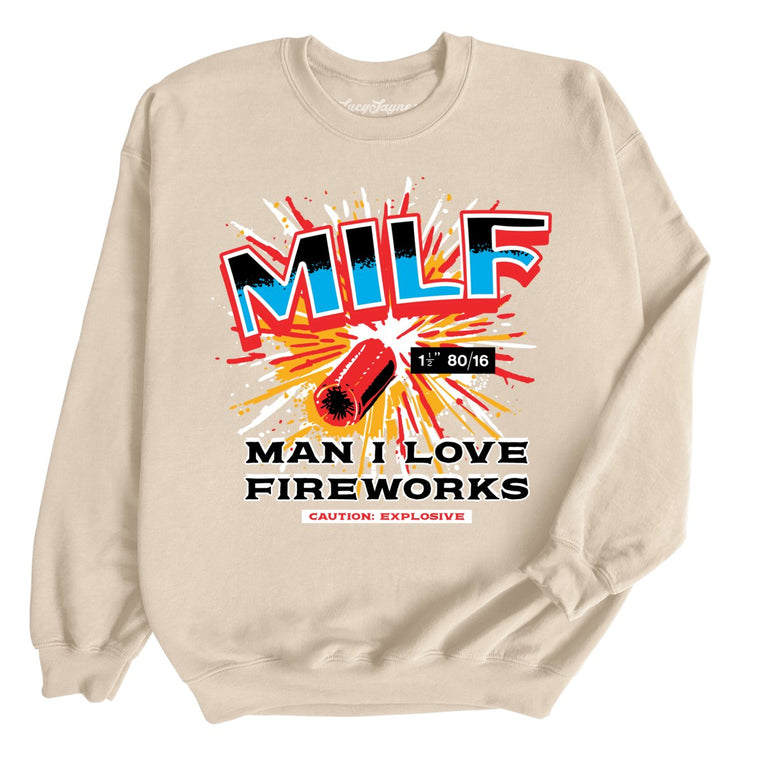 MILF Man I Love Fireworks - Sand - Full Front