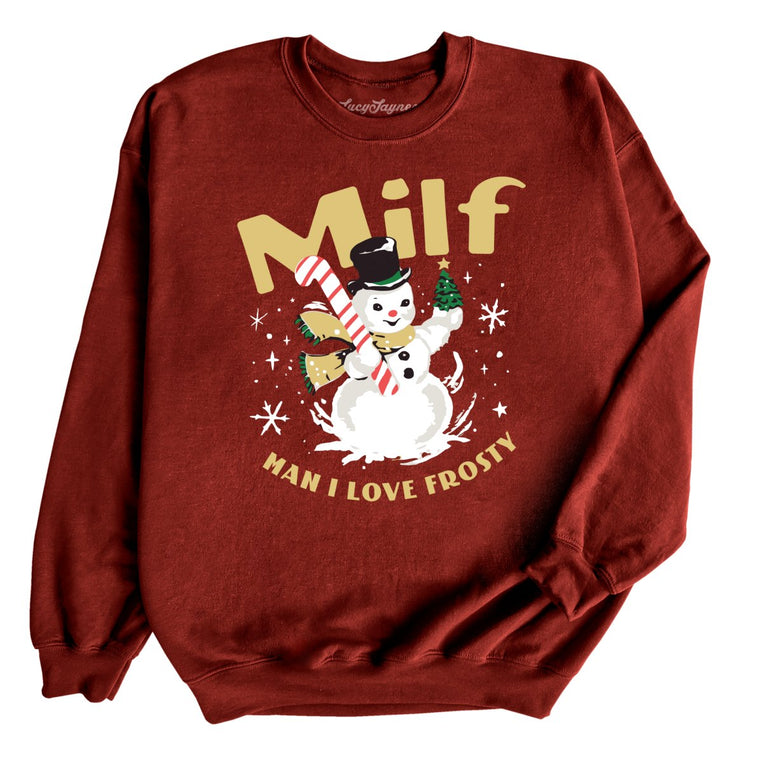 Milf Man I Love Frosty - Garnet - Full Front