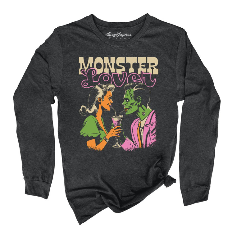 Monster Lover - Dark Grey Heather - Full Front