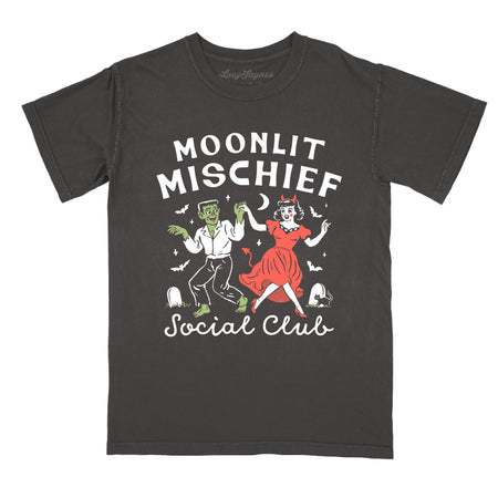 Moonlit Mischief Social Club Comfort Colors Tee