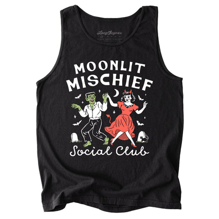 Moonlit Mischief Social Club Comfort Colors Tank Top