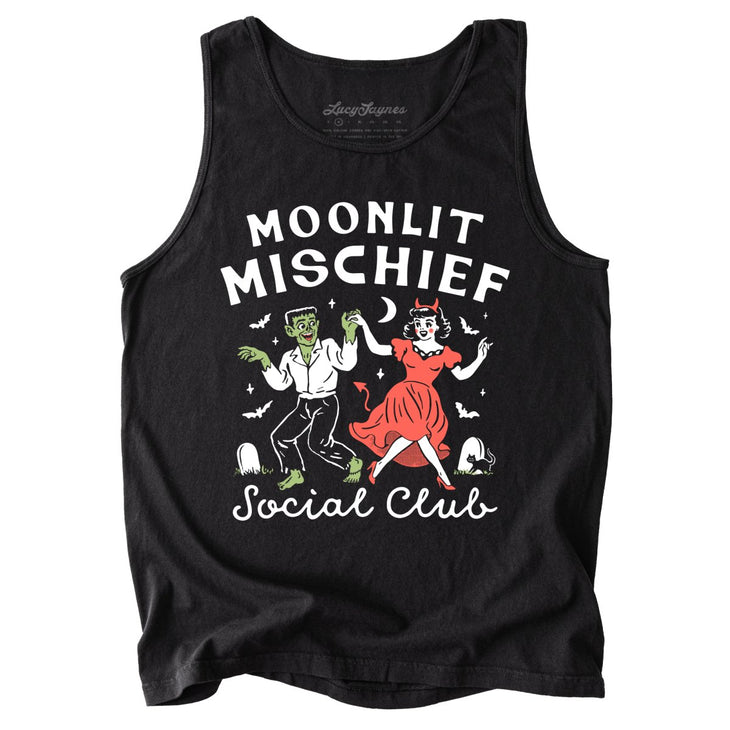 Moonlit Mischief Social Club Comfort Colors Tank Top