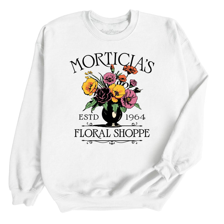 Morticia's Floral Shoppe - White - Full Front