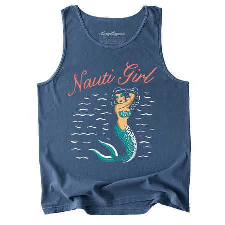 Nauti Girl Comfort Colors Tank Top