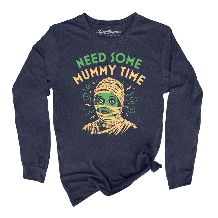 Need Some Mummy Time - Heather Navy - Full Front