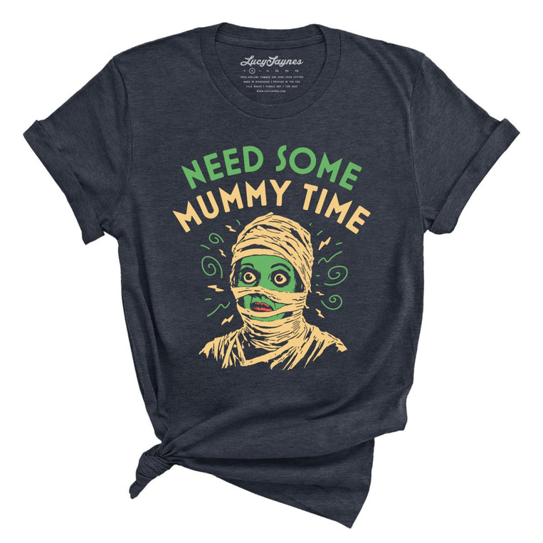 Need Some Mummy Time - Heather Navy - Full Front