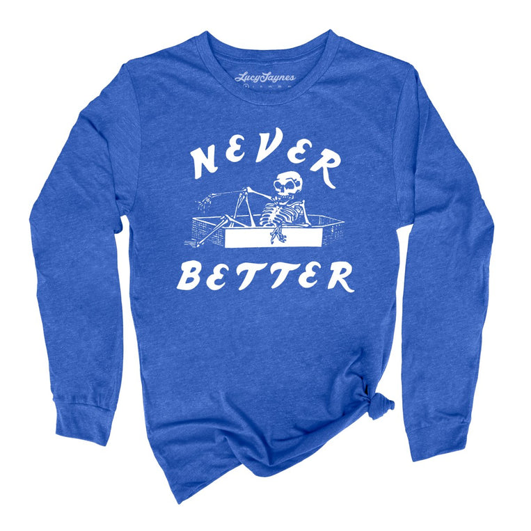 Never Better - Heather True Royal - Full Front