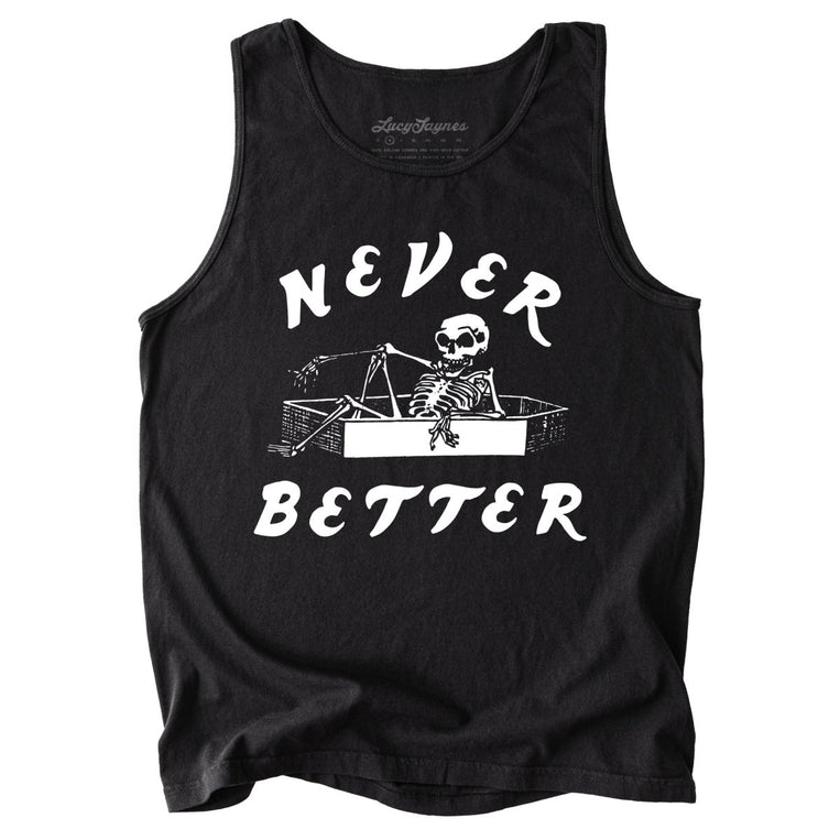 Never Better Comfort Colors Graphic Tank Top
