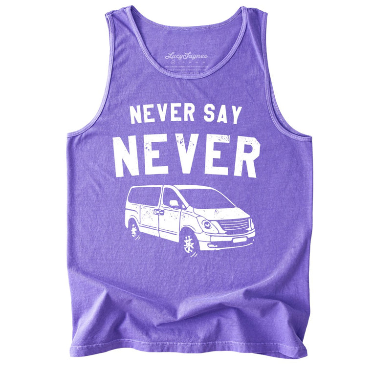 Never Say Never Comfort Colors Graphic Tank Top