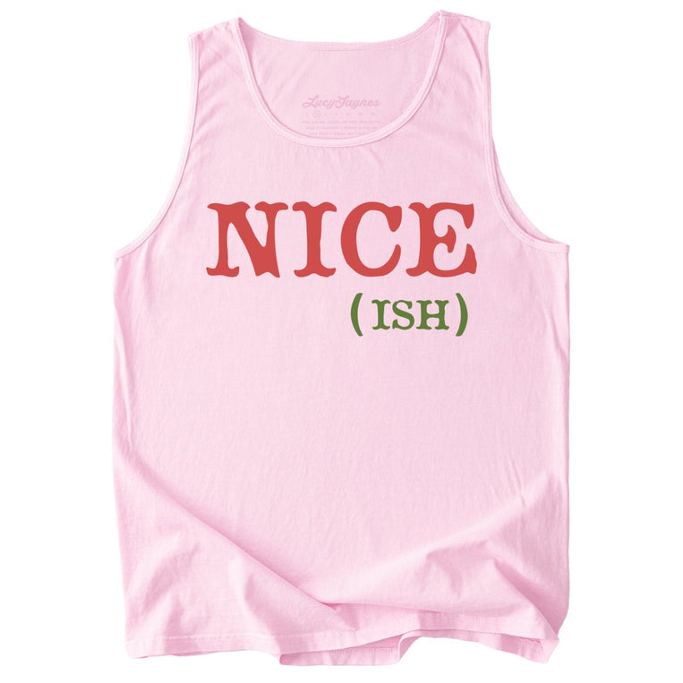 Nice Ish Comfort Colors Graphic Tank Top - Blossom