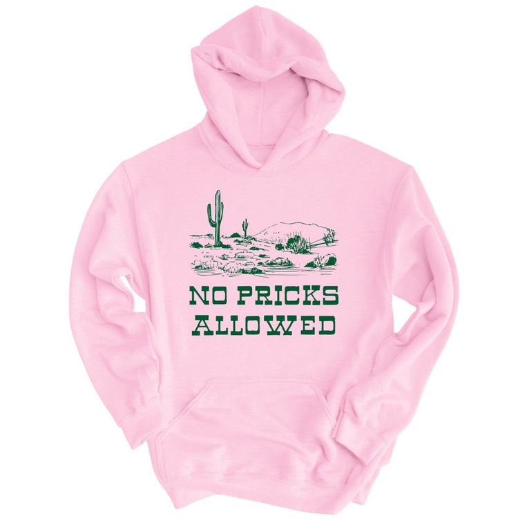 No Pricks Allowed - Light Pink - Full Front