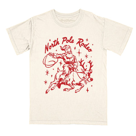 North Pole Rodeo Comfort Colors Tee