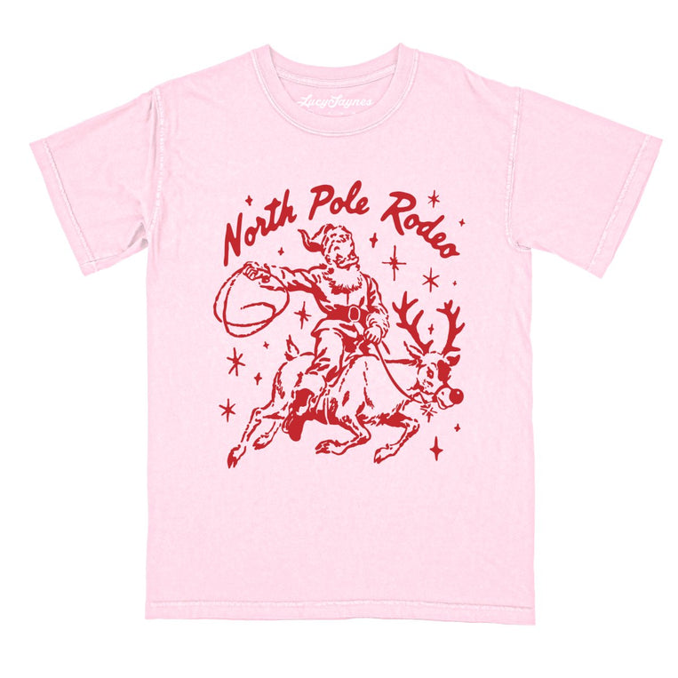 North Pole Rodeo - Blossom - Comfort Colors Tee