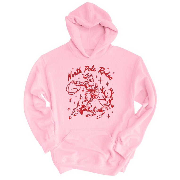 North Pole Rodeo - Light Pink - Unisex Hoodie