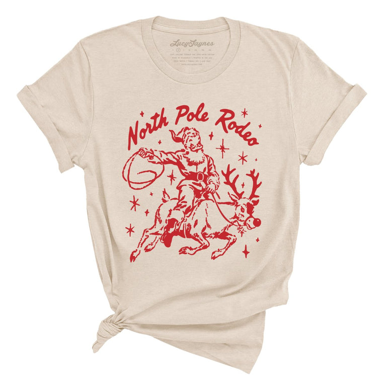 North Pole Rodeo - Soft Cream - Unisex T-Shirt