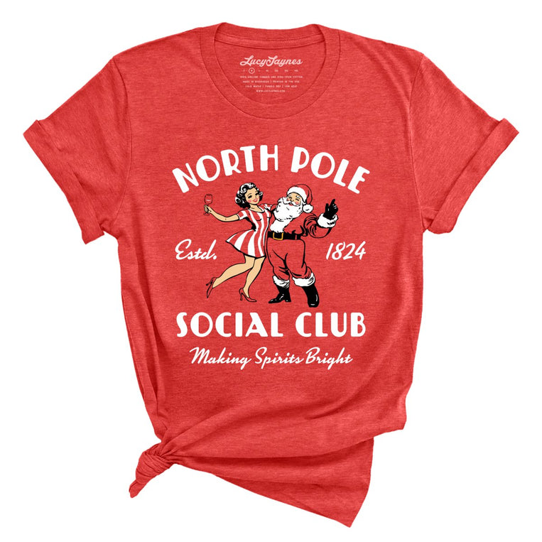 North Pole Social Club - Heather Red - Front