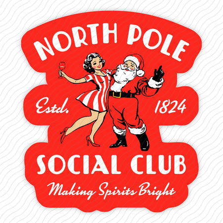 North Pole Social Club Sticker