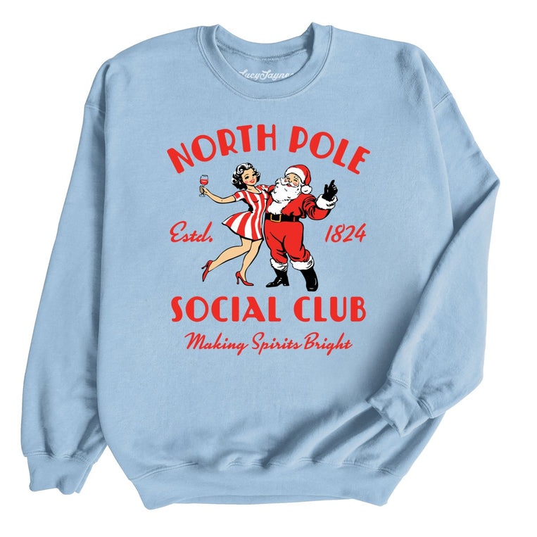 North Pole Social Club - Light Blue - Front