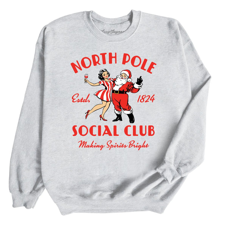 North Pole Social Club - Ash - Unisex Sweatshirt