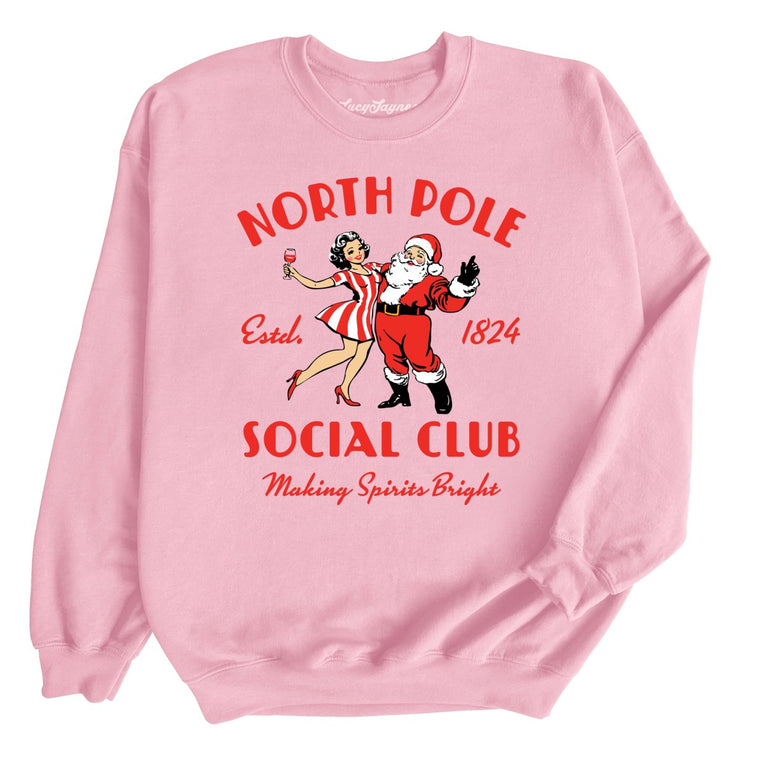 North Pole Social Club - Light Pink - Front