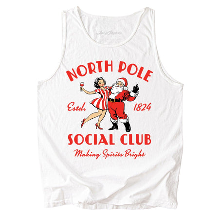 North Pole Social Club Comfort Colors Tank Top