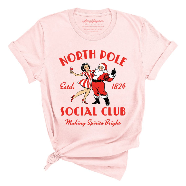 North Pole Social Club - Soft Pink - Front