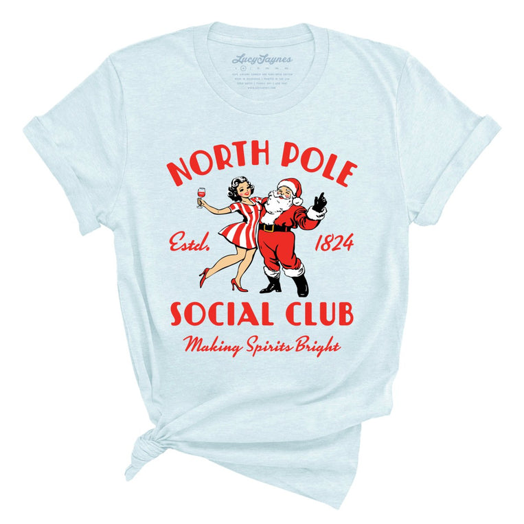 North Pole Social Club - Heather Prism Ice Blue - Front