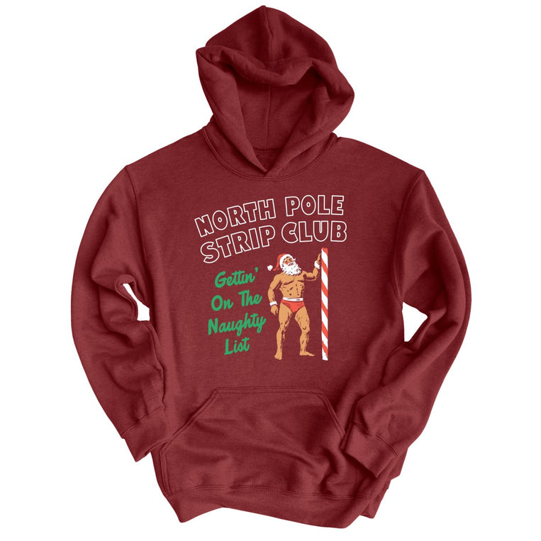 North Pole Strip Club - Maroon - Front