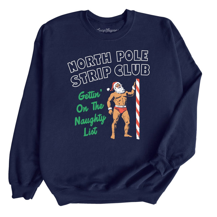 North Pole Strip Club - Navy - Front