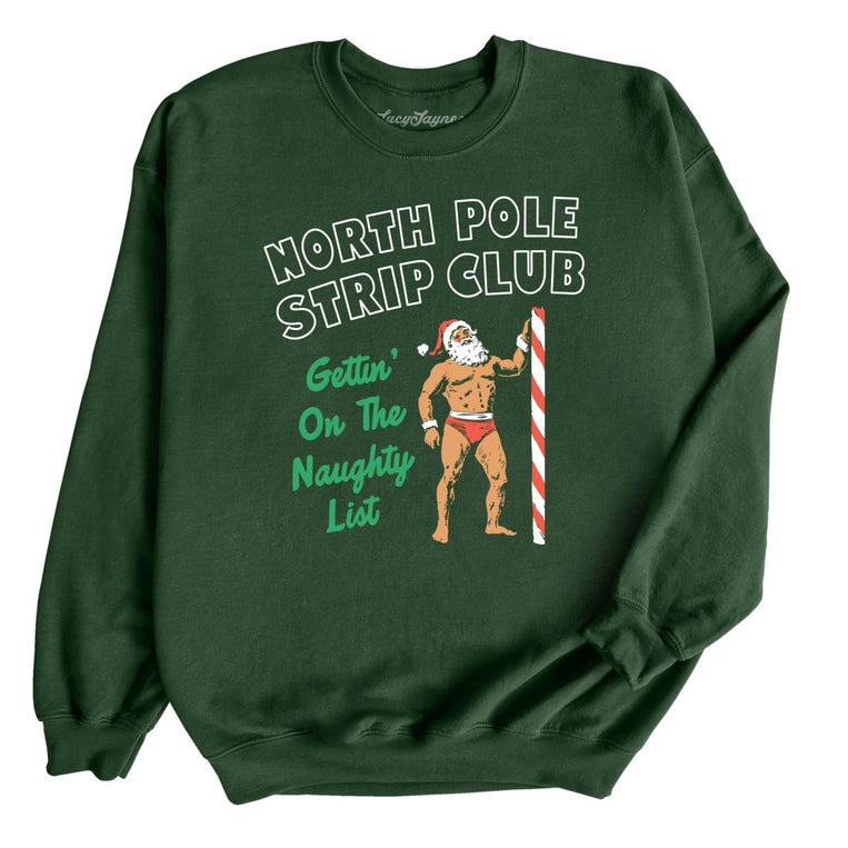 North Pole Strip Club - Forest Green - Front