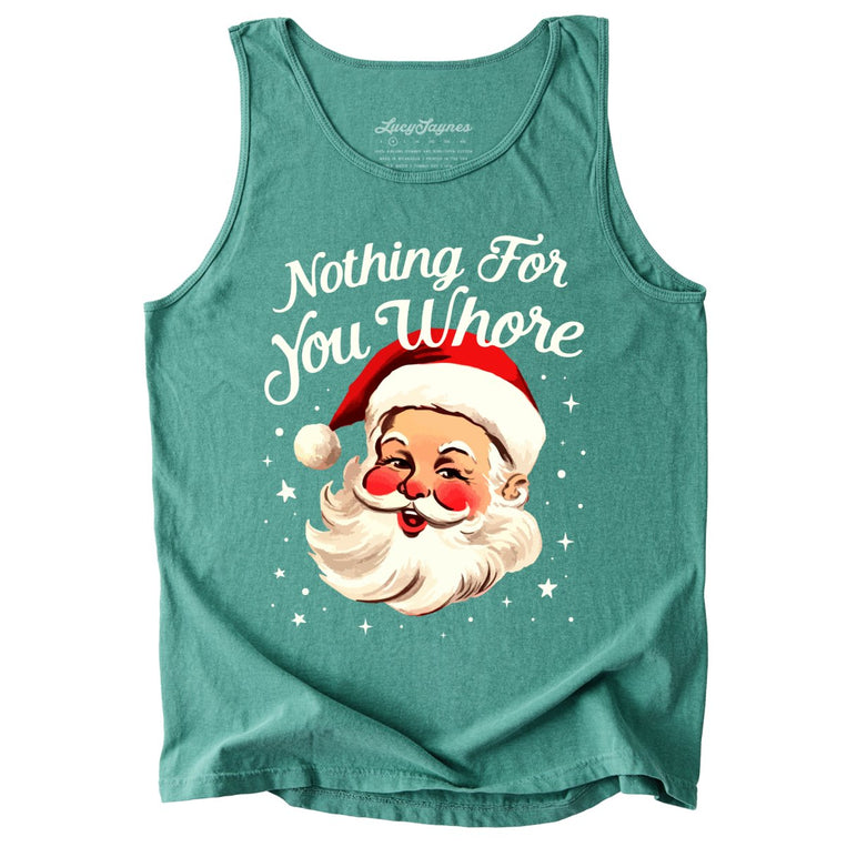 Nothing For You Comfort Colors Graphic Tank Top - Light Green