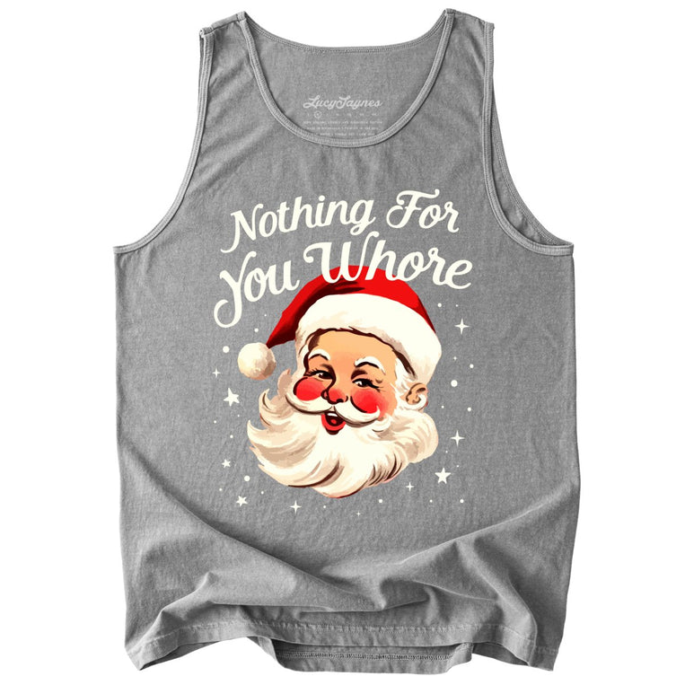 Nothing For You Comfort Colors Graphic Tank Top - Grey
