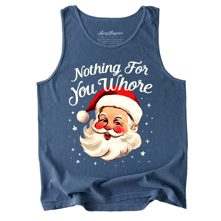 Nothing For You Comfort Colors Graphic Tank Top - Denim