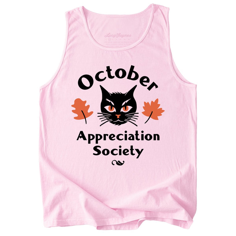 October Appreciation Society Comfort Colors Graphic Tank Top - Blossom