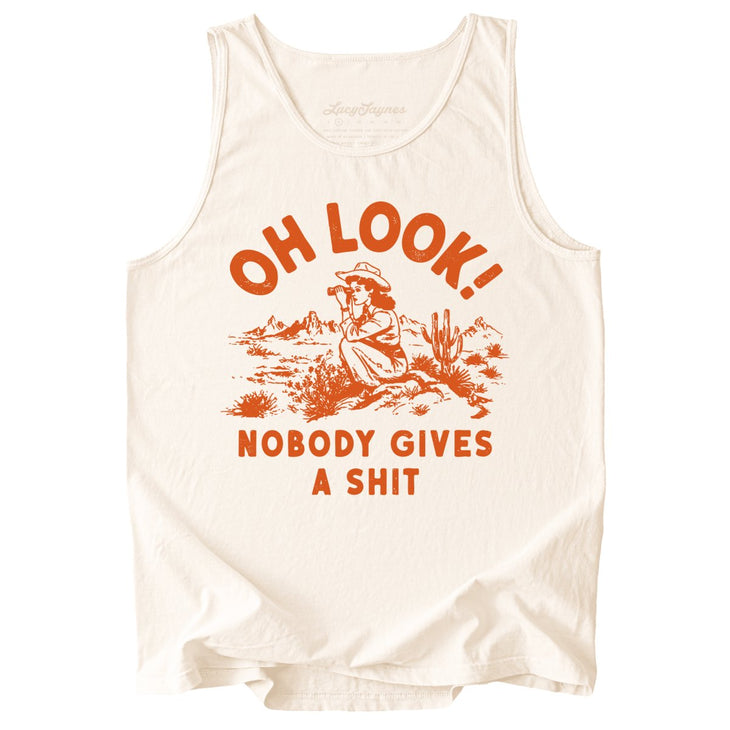 Oh Look Nobody Gives A Shit Comfort Colors Tank Top