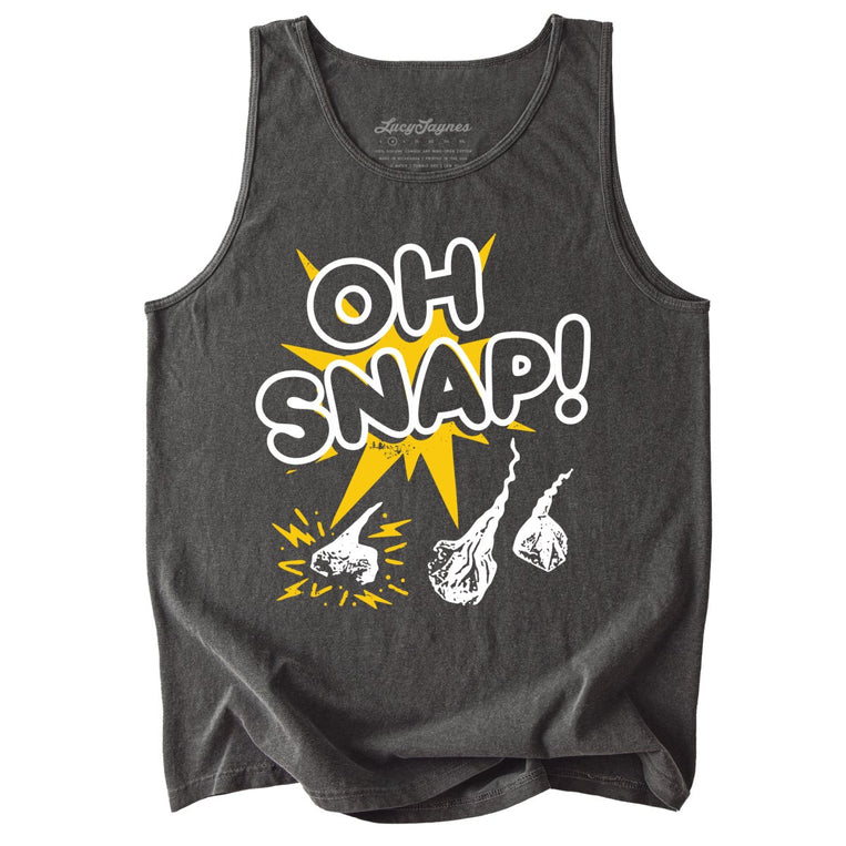 Oh Snap Comfort Colors Graphic Tank Top - Pepper