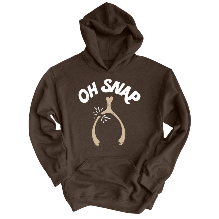 Oh Snap Wishbone - Dark Chocolate - Unisex Hoodie