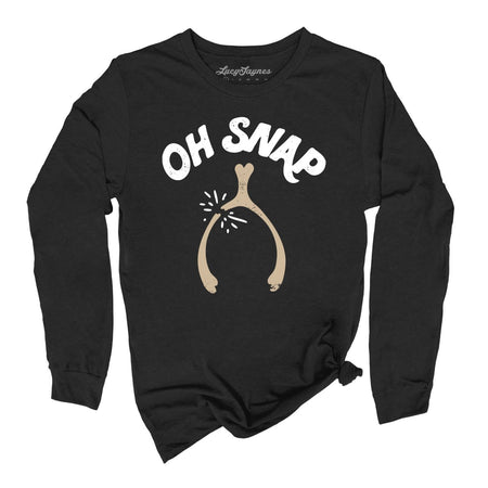 Oh Snap Wishbone Long Sleeve Tee