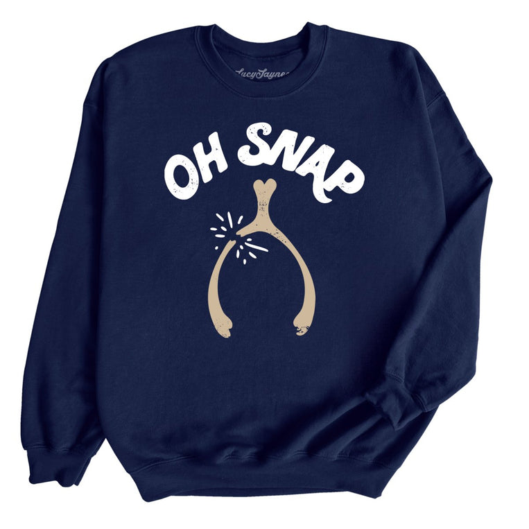 Oh Snap Wishbone - Navy - Full Front