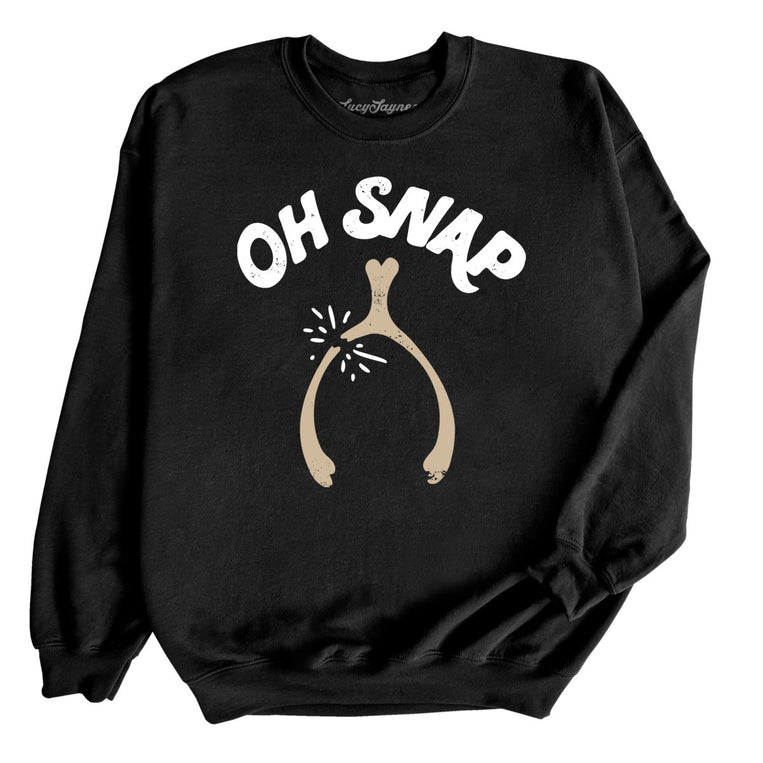 Oh Snap Wishbone - Black - Full Front