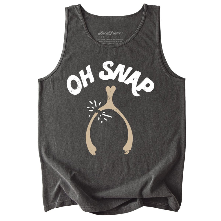 Oh Snap Wishbone Comfort Colors Graphic Tank Top
