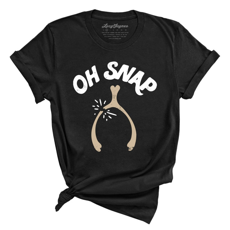 Oh Snap Wishbone - Black - Full Front