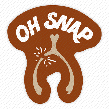 Oh Snap Wishbone Sticker